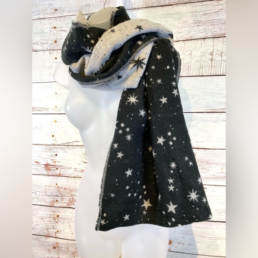 H&M Divided • Large Starry Night Reversible Pashmina/Throw OS